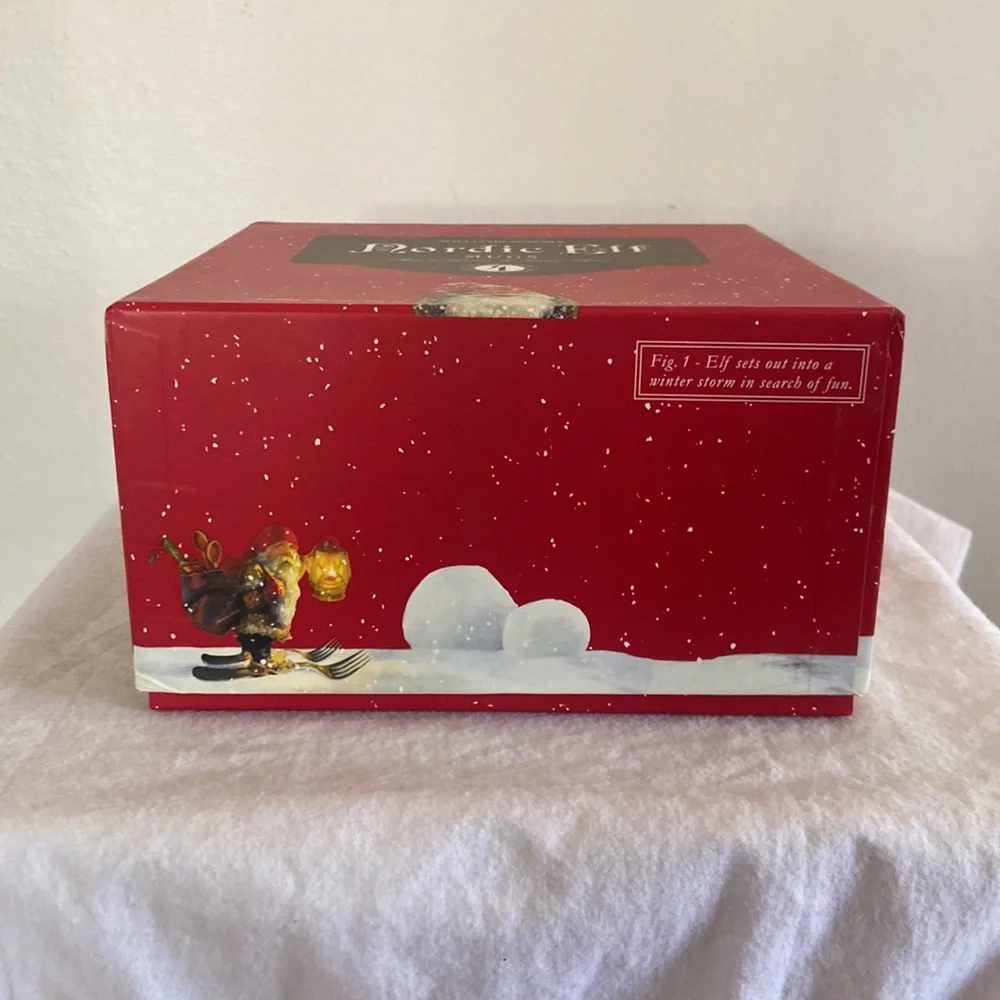 Williams Sonoma Set of Four Nordic Elf Mugs